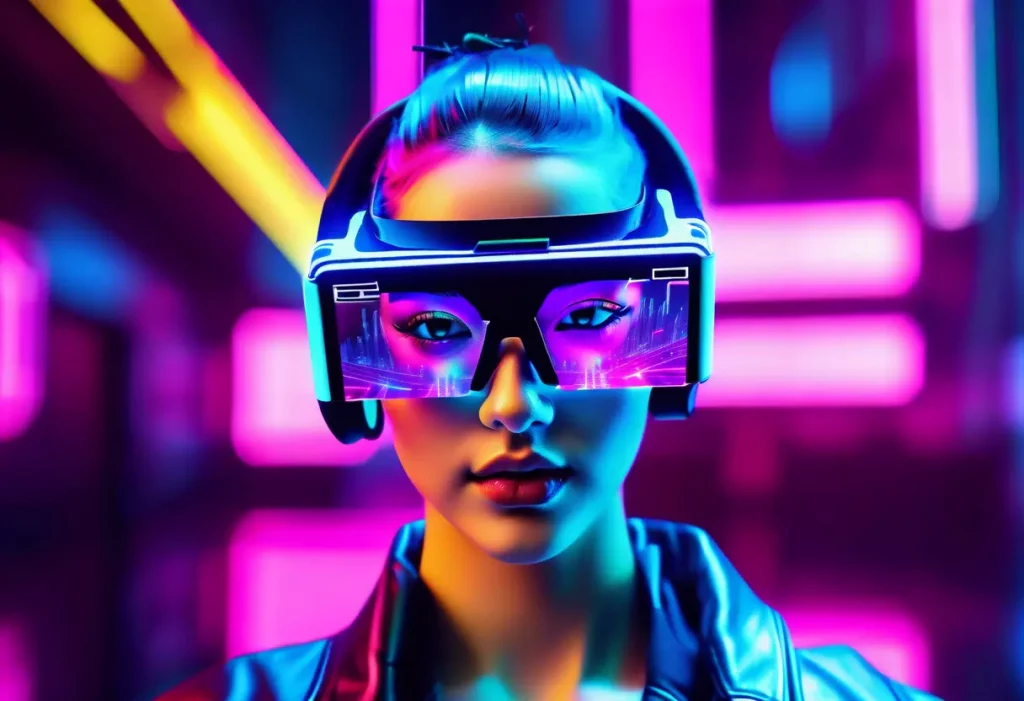 AR-Erlebnisse mit moderner AR-Brille und mobilen Geräten zur digitalen Erweiterung der Realität