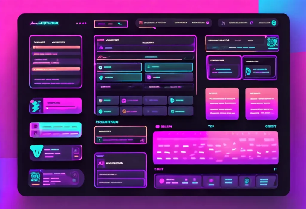 Dashboard eines Tools für automatische Generierung von Social Media Posts
