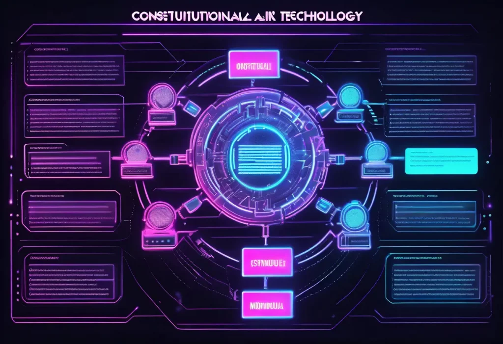 Architekturdiagramm Constitutional AI-Technologie KI-System 2025