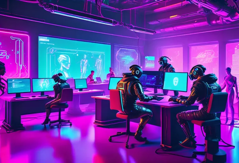 KI Workshop Teilnehmer arbeiten interaktiv mit Künstlicher Intelligenz