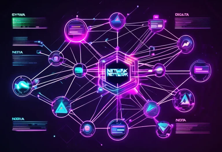 Algorithmen der Social Media Plattformen visualisiert als Netzwerkdiagramm 2025