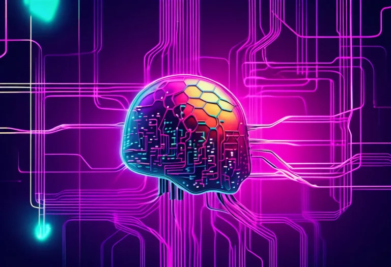 Deep Learning Algorithmen neuronales Netzwerk Illustration 2025 Marketing