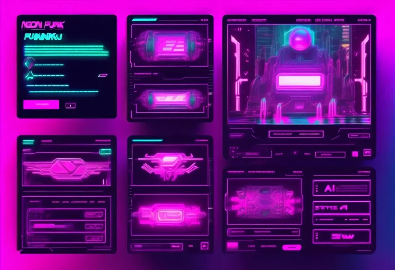KI Bild Generator Interface mit kreativen Bildbeispielen
