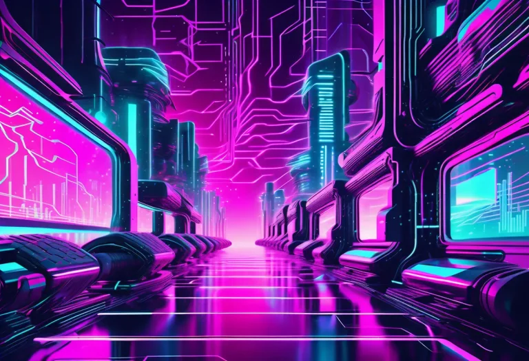 maschinelles Lernen moderne KI Technologie Illustration