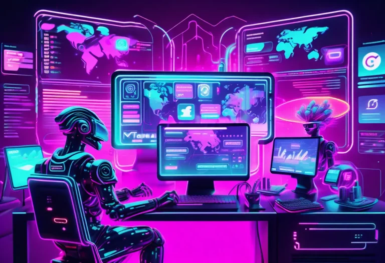 Social Media Automatisierung KI Konzept für effizientes Marketing mit künstlicher Intelligenz